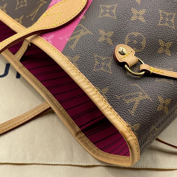 Louis Vuitton Hawaii Resorts V Neverfull Mm Shoulder Tote Bag Limited Edition LV - Picture 9 of 16